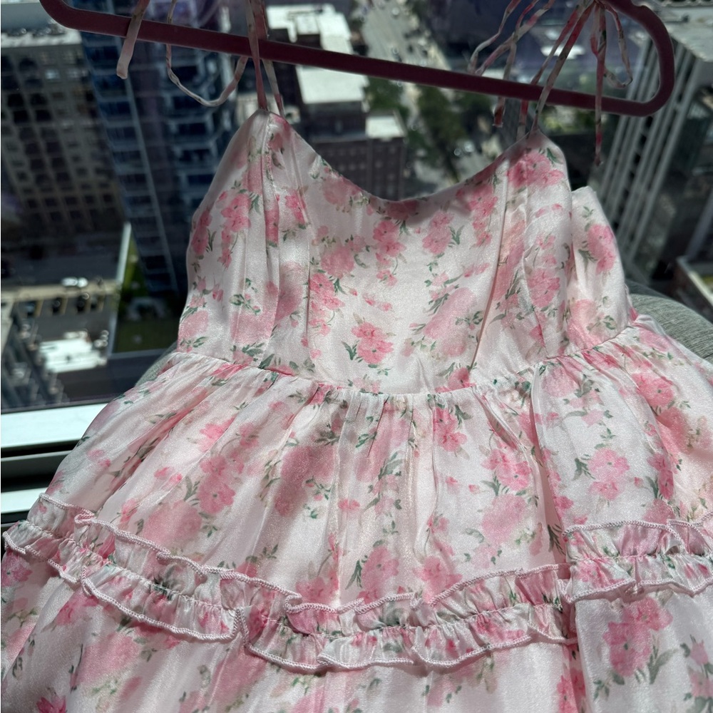 🌸Floral Pink Summer Dress!
